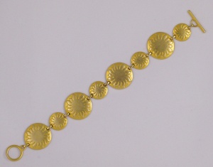 Souleiado Vintage Gold Tone Sun Bracelet